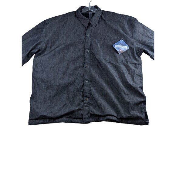 Vintage Marlboro 2003 Reversible White Black Plaid Flannel Denim Shacket NWT - Picture 4 of 15